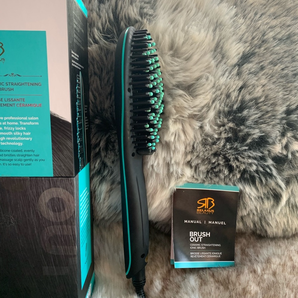 Never use.Beauty ceramic straightening ionic brush